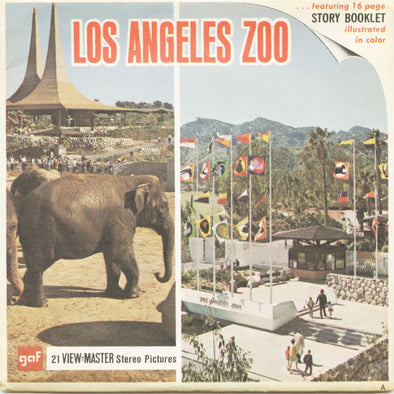 Los Angeles Zoo - View-Master 3 Reel Packet - vintage - A201-G1A Packet 3dstereo 