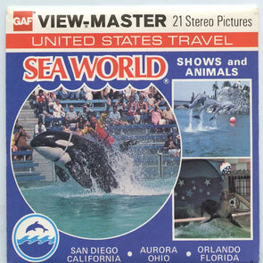 5 ANDREW - Sea World - California - Ohio - Florida - View-Master 3 Reel Packet - vintage - A208 - G5 Packet 3dstereo 