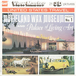 5 ANDREW - Movieland Wax Museum - View-Master 3 Reel Packet - vintage - A234-G6 Packet 3dstereo 