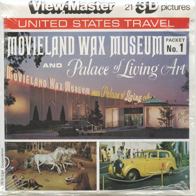 5 ANDREW - Movieland Wax Museum No.1 - View-Master 3 Reel Packet - vintage - A234-V2 Packet 3dstereo 