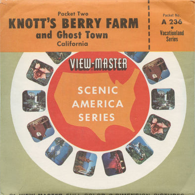 5 ANDREW - Knott's Berry Farm and Ghost Town - View-Master 3 Reel Packet - vintage - A236-BGU Packet 3dstereo 