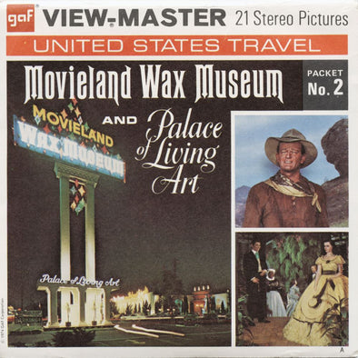 5 ANDREW - Movieland wax Museum Packet No.2 - View-Master 3 Reel Packet - vintage - A238-G3A Packet 3dstereo 