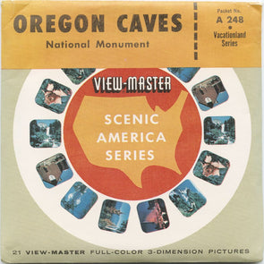 9 ANDREW - Oregon Caves - View-Master 3 Reel Packet - vintage - A248-SU Packet 3dstereo 
