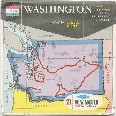 Washington - View-Master 3 Reel Packet - vintage - A270-S6A Packet 3dstereo 