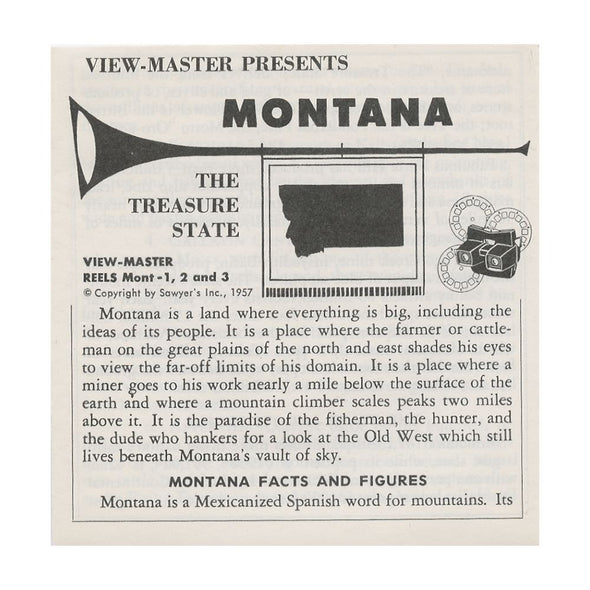 5 ANDREW - Montana - View-Master 3 Reel Packet - 1957 - vintage - A295-SU Packet 3dstereo 