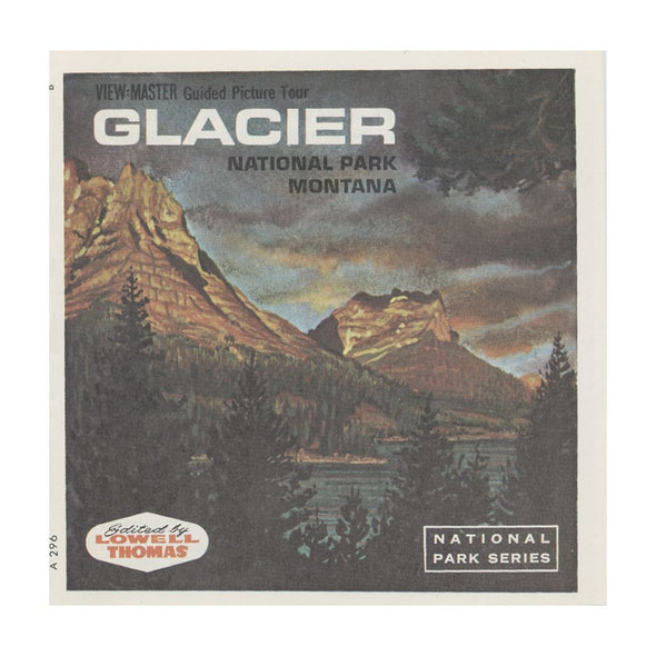 5 ANDREW - Glacier National Park - View-Master 3 Reel Packet - vintage - A296-G1A Packet 3dstereo 