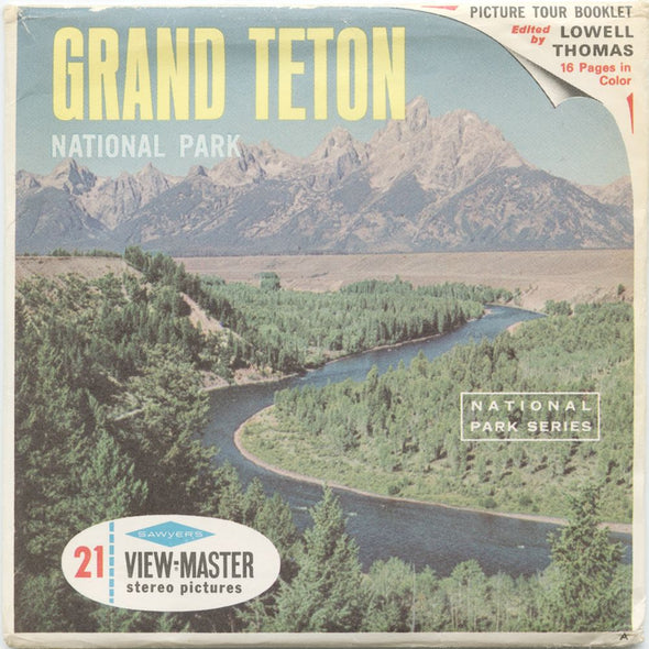 10 ANDREW - Grand Teton - View-Master 3 Reel Packet - vintage - A307-S6A Packet 3dstereo 