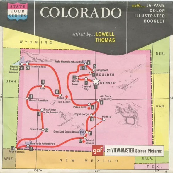 5 ANDREW - Colorado - View-Master 3 Reel Packet - vintage - A320-G1A Packet 3dstereo 