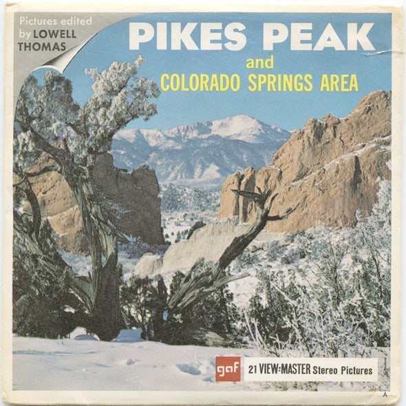 7 ANDREW - Pikes Peak and Colorado Springs Area - View-Master 3 Reel Packet - vintage - A321-G1A Packet 3dstereo 