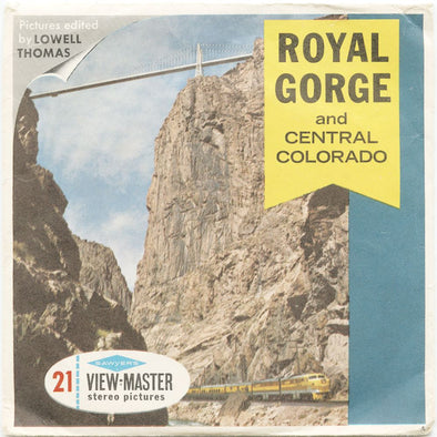 10 ANDREW - Royal Gorge & Central Colorado - View-Master 3 Reel Packet - vintage - A323-S6A Packet 3Dstereo 
