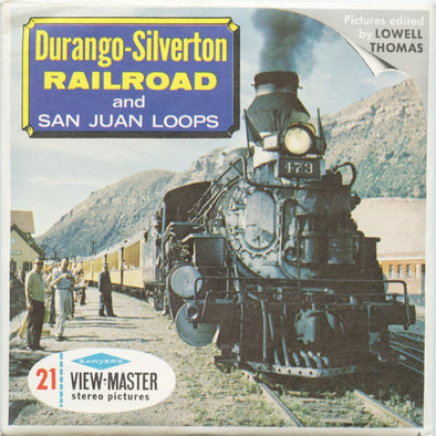 6 ANDREW - Durango-Silverton Railroad - View-Master 3 Reel Packet - Vintage - A327-S6A 3Dstereo 