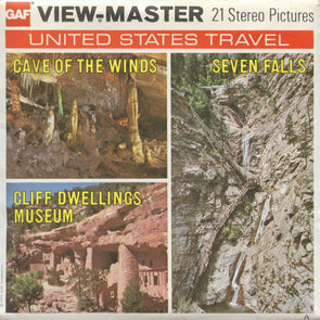 5 ANDREW - Cave of the Winds, 7 Falls, Cliff Dwelling - View-Master 3 Reel Packet - vintage - A334-G5A Packet 3dstereo 