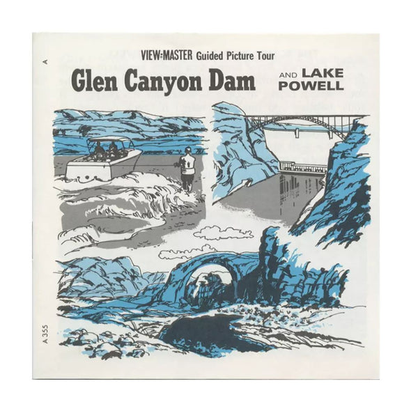 5 ANDREW - Glen Canyon Dam and Lake Powell - View-Master 3 Reel Packet - vintage - A355-G1A Packet 3dstereo 