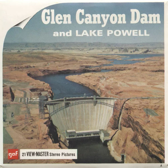 5 ANDREW - Glen Canyon Dam and Lake Powell - View-Master 3 Reel Packet - vintage - A355-G1A Packet 3dstereo 