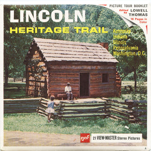 5 ANDREW - Lincoln Heritage Trail - View-Master 3 Reel Packet - vintage - A390-G1A Packet 3dstereo 