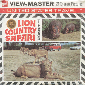 5 ANDREW - Lion Country Safari - Texas - View-Master 3 Reel Packet - vintage - A409-G3B Packet 3dstereo 