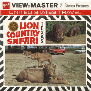 5 ANDREW - Lion Country Safari - Texas - View-Master 3 Reel Packet - vintage - A409-G3B Packet 3dstereo 
