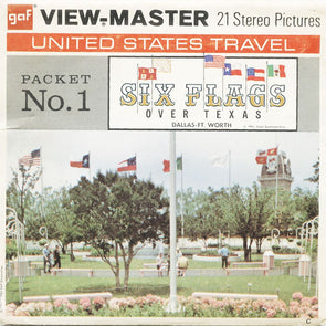 5 ANDREW - Six Flags - Texas - View-Master 3 Reel Packet - 1961 - vintage - A412-G3C Packet 3dstereo 