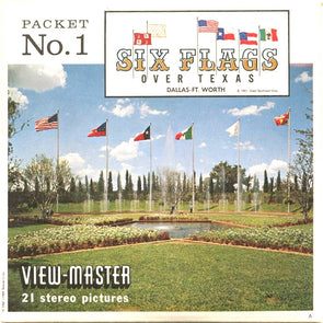 4 ANDREW - Six Flags Over Texas No1 - View-Master 3 Reel Packet - vintage - A412-S5 Packet 3dstereo 