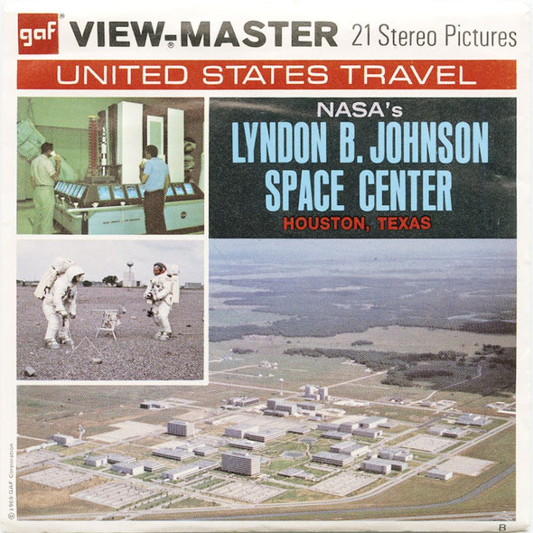 9 ANDREW - Lyndon B. Johnson Space Center - View-Master 3 Reel Economy Packet - vintage - A425-G3B Packet 3Dstereo 