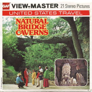 Natural Bridge Caverns - View-Master 3 Reel Packet - vintage - A427-G5A Packet 3dstereo 