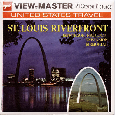 St. Louis Riverfront - View-Master 3 Reel Packet - vintage - A456-G3A Packet 3dstereo 
