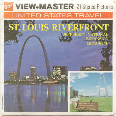 10 ANDREW - St. Louis Riverfront - View-Master 3 Reel Economy Packet - vintage - A456-G3C Packet 3dstereo 