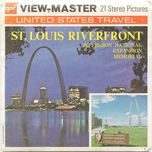 10 ANDREW - St. Louis Riverfront - View-Master 3 Reel Economy Packet - vintage - A456-G3C Packet 3dstereo 