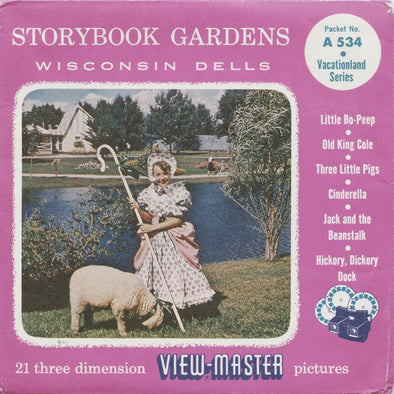 5 ANDREW - Storybook Gardens - View-Master 3 Reel Packet - 1957 - vintage - A534-S4 Packet 3dstereo 