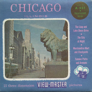 5 ANDREW - Chicago - Illinois - View-Master 3 Reel Packet - vintage - A551-S4 Packet 3dstereo 