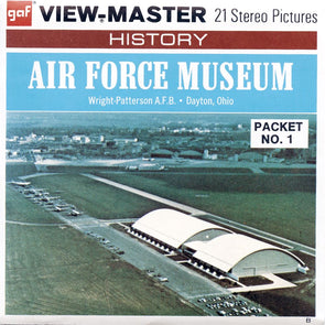 4 ANDREW - Air Force Museum - View-Master 3 Reel Packet - vintage - A600-G3B Packet 3dstereo 