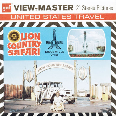 Lion Country Safari - View-Master 3 Reel Packet - vintage - A603