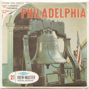Philadelphia - View-Master 3 Reel Packet - vintage - A631-S6A Packet 3dstereo 