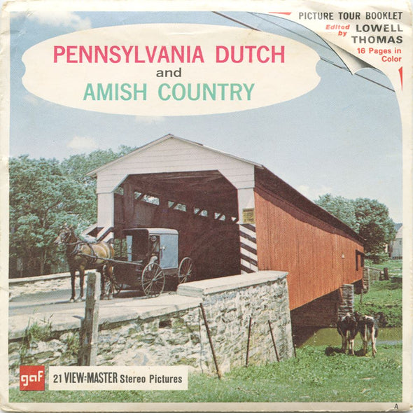 6 ANDREW - Pennsylvania Dutch and Amish Country - View-Master 3 Reel Packet - vintage - A633-G1A Packet 3dstereo 