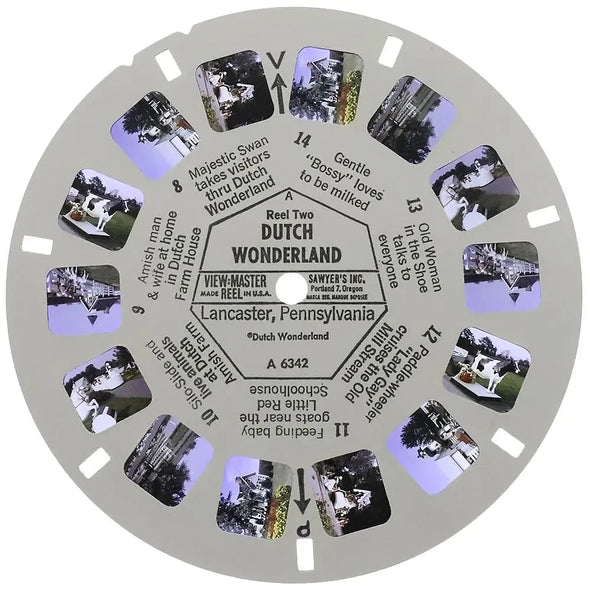 Dutch Wonderland - View-Master 3 Reel Packet - 1960s views - vintage - (A634-S6A) Packet 3dstereo 