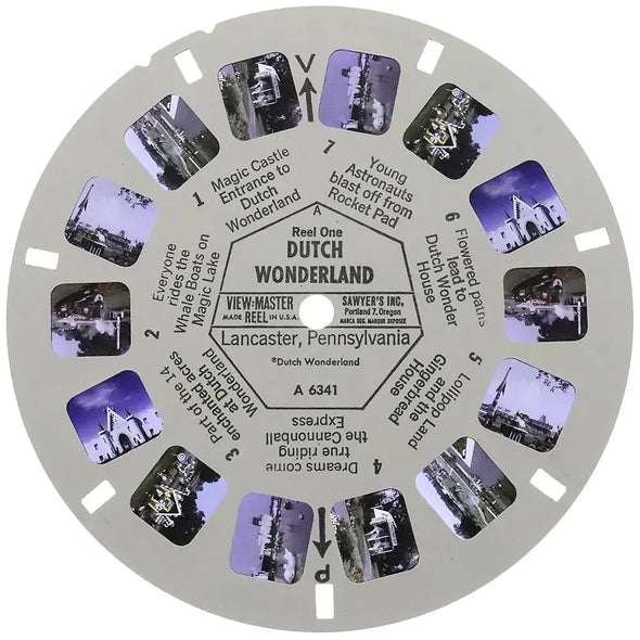 Dutch Wonderland - View-Master 3 Reel Packet - 1960s views - vintage - (A634-S6A) Packet 3dstereo 