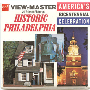 4 ANDREW - Historic Philadelphia - View-Master 3 Reel Packet - vintage - A635-G3A Packet 3dstereo 