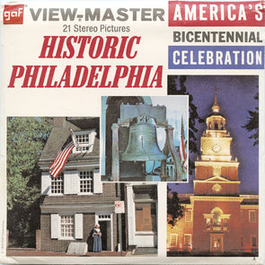 Historic Philadelphia - View-Master 3 Reel Packet - vintage - A635-G3A Packet 3dstereo 