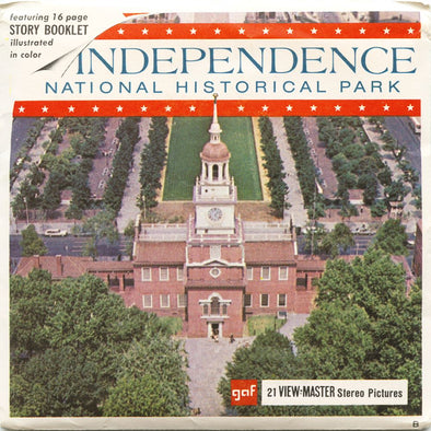 Independence National Historical Park - View-Master 3 Reel Packet - vintage - A635-X-G1B Packet 3dstereo 