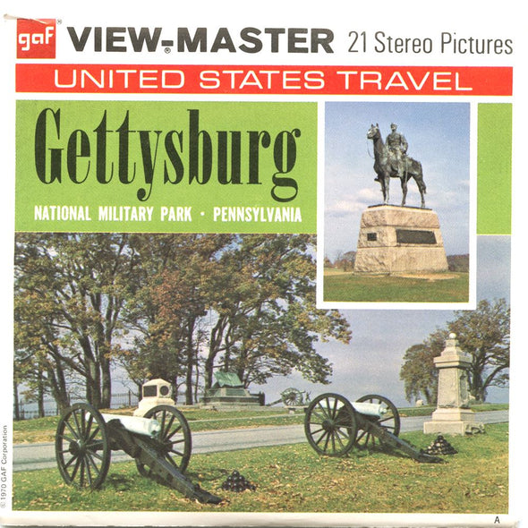 4 ANDREW - Gettysburg National Military Park - View-Master 3 Reel Packet - vintage - A636-G3A Packet 3dstereo 