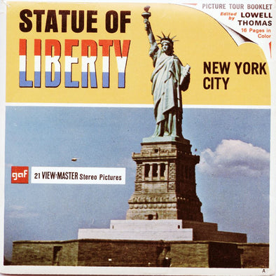 Statue of Liberty - View-Master 3 Reel Packet - vintage - A648-G1A Packet 3dstereo 