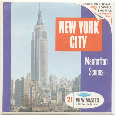 10 ANDREW - New York City - View-Master 3 Reel Packet - vintage - A653-S6A Packet 3Dstereo 