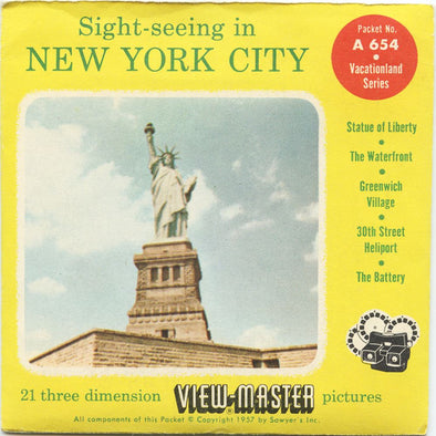 5 ANDREW - New York City - View-Master 3 Reel Packet - vintage - A654-S4 Packet 3dstereo 