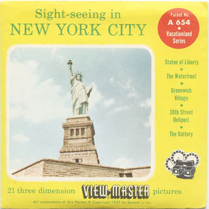 9 ANDREW - New York City - View-Master 3 Reel Economy Packet - vintage - A654-S4 Packet 3Dstereo 