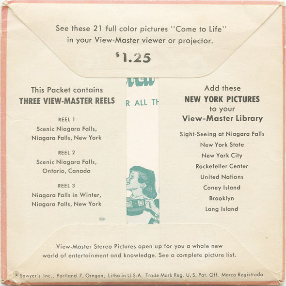 9 ANDREW - Scenic Niagara Falls - View-Master 3 Reel Packet - vintage - A655-S4 Packet 3Dstereo 