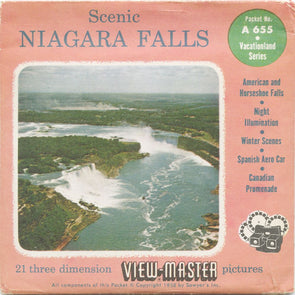 9 ANDREW - Scenic Niagara Falls - View-Master 3 Reel Packet - vintage - A655-S4 Packet 3Dstereo 