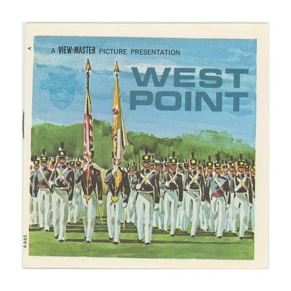 West Point U.S. Military Academy - View-Master 3 Reel Packet - 1960s Views - Vintage - (PKT-A665-G1A) Packet 3dstereo 