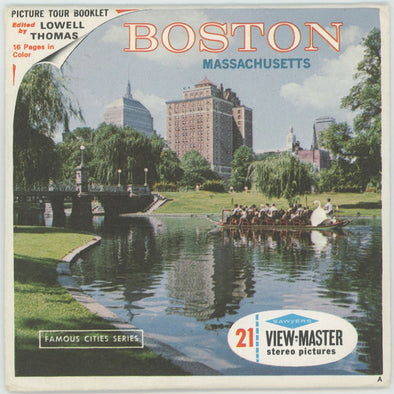 Boston Massachusetts - View-Master 3 Reel Packet - vintage - A726-S6A Packet 3dstereo 