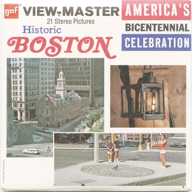 10 ANDREW - Historic Boston - View-Master 3 Reel Packet - vintage - A730-G3A Packet 3dstereo 