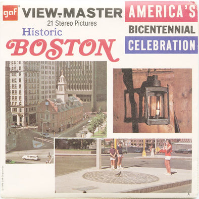 10 ANDREW - Historic Boston - View-Master 3 Reel Economy Packet - vintage - A730-G3A Packet 3dstereo 